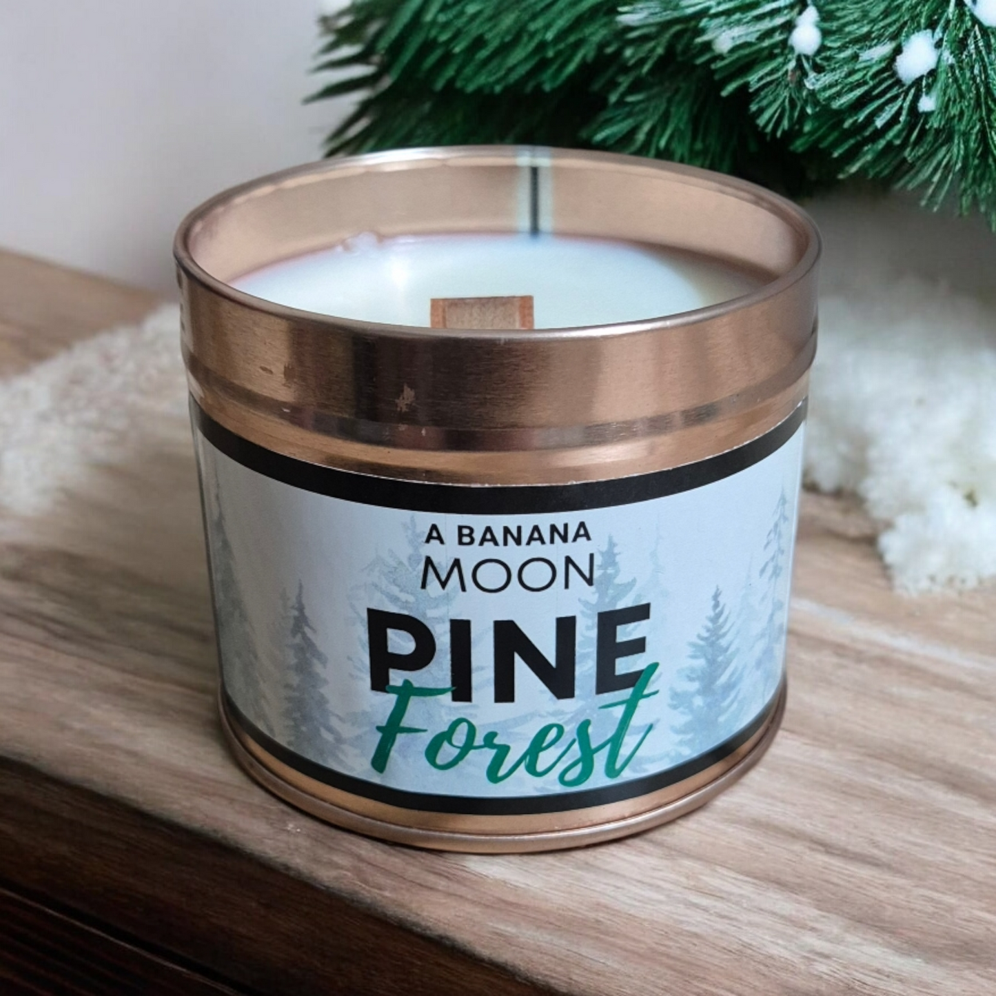 Christmas Wood Wick Candles