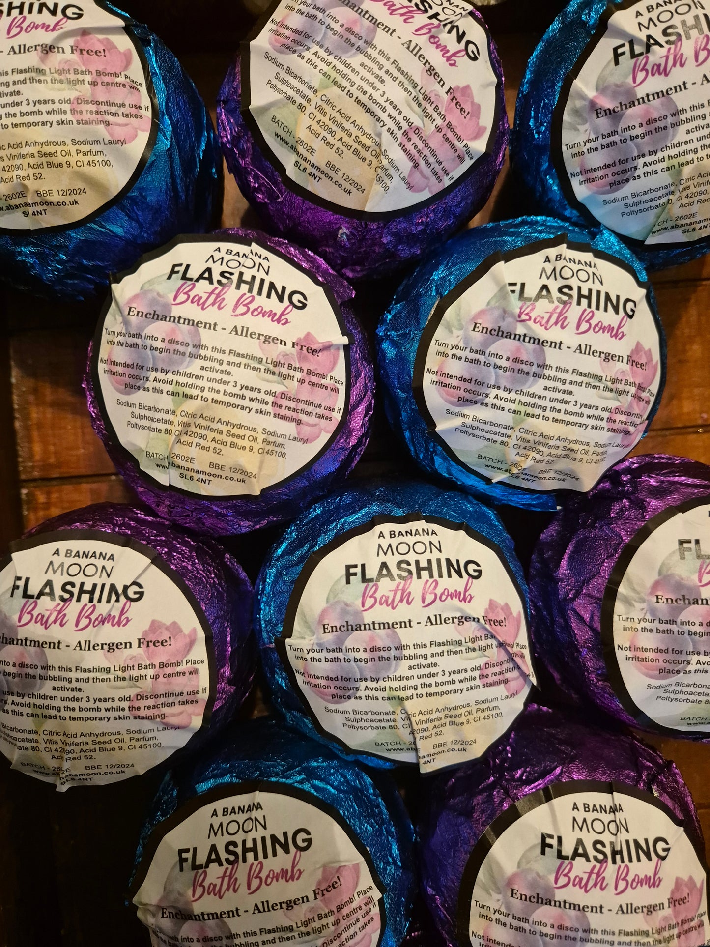 Flashing Light Bath Bomb